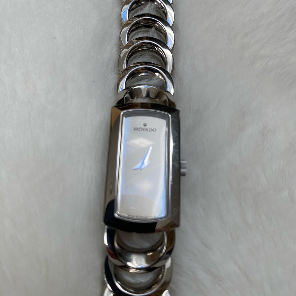 Movado Polished Steel Rondiro Ladies Watch